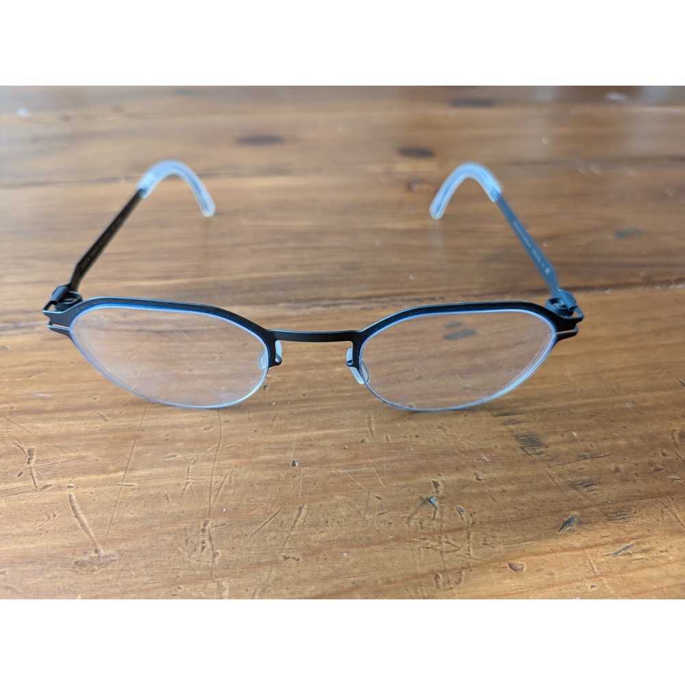 Mykita Dorian 514 Blue Metal Geometric Unisex Eyeglass Frames